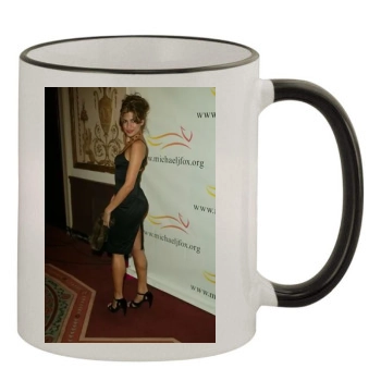 Eva Mendes 11oz Colored Rim & Handle Mug