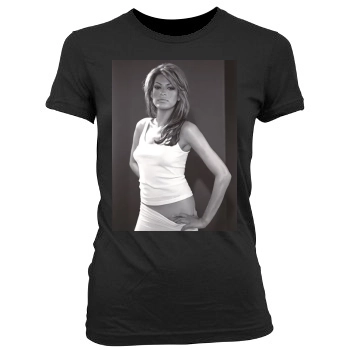 Eva Mendes Women's Junior Cut Crewneck T-Shirt