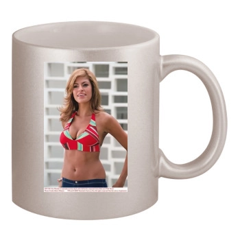 Eva Mendes 11oz Metallic Silver Mug