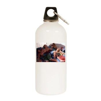 Eva Mendes White Water Bottle With Carabiner