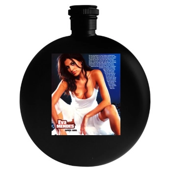 Eva Mendes Round Flask