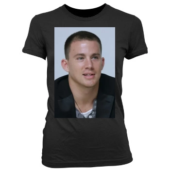 Channing Tatum Women's Junior Cut Crewneck T-Shirt