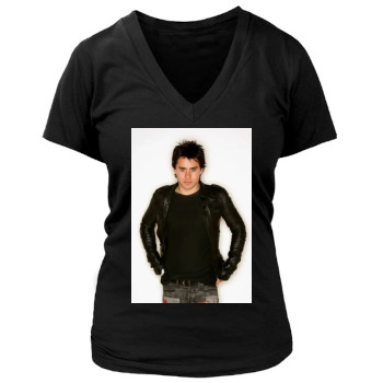 Jared Leto Women's Deep V-Neck TShirt