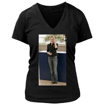 Evan Rachel Wood Women's Deep V-Neck TShirt