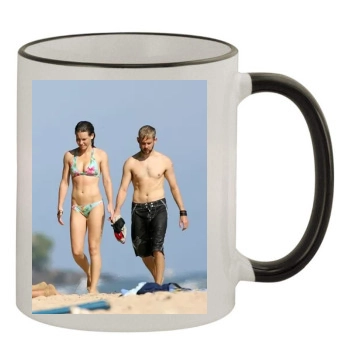 Evangeline Lilly 11oz Colored Rim & Handle Mug