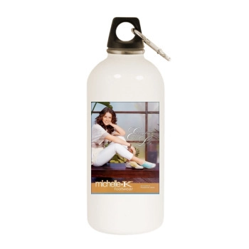 Evangeline Lilly White Water Bottle With Carabiner