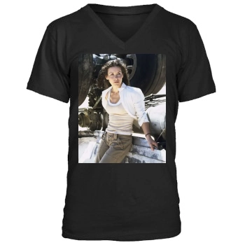 Evangeline Lilly Men's V-Neck T-Shirt