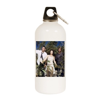 Evangeline Lilly White Water Bottle With Carabiner