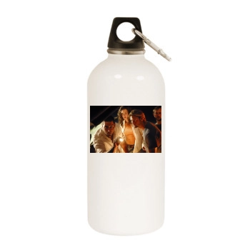 Evangeline Lilly White Water Bottle With Carabiner