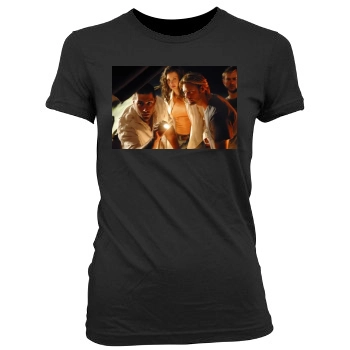 Evangeline Lilly Women's Junior Cut Crewneck T-Shirt