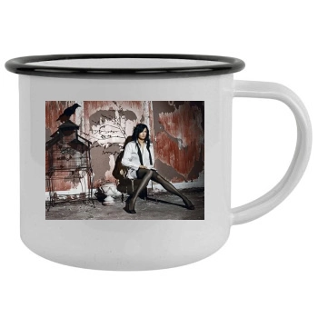 Famke Janssen Camping Mug