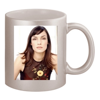 Famke Janssen 11oz Metallic Silver Mug