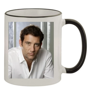 Clive Owen 11oz Colored Rim & Handle Mug