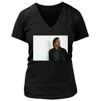 Javier Bardem Women's Deep V-Neck TShirt