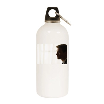 Jeremy Renner White Water Bottle With Carabiner