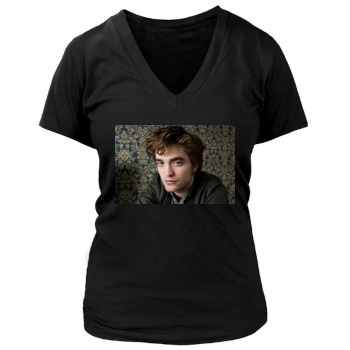 Robert Pattinson Women's Deep V-Neck TShirt