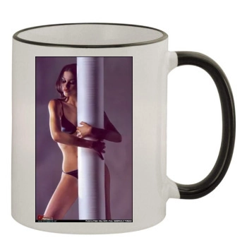 Federica Felini 11oz Colored Rim & Handle Mug