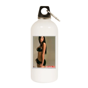 Federica Ridolfi White Water Bottle With Carabiner