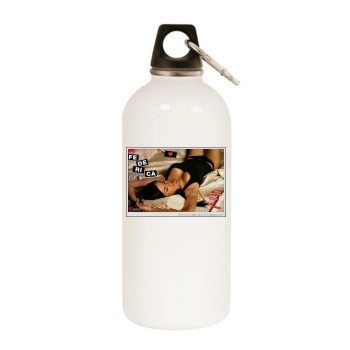 Federica Ridolfi White Water Bottle With Carabiner