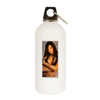 Federica Ridolfi White Water Bottle With Carabiner