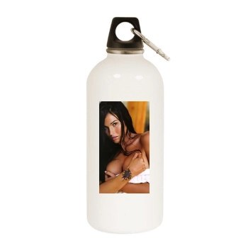 Federica Ridolfi White Water Bottle With Carabiner