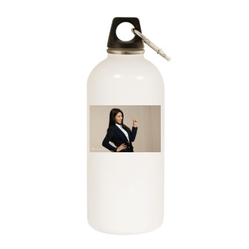 Seolhyun White Water Bottle With Carabiner