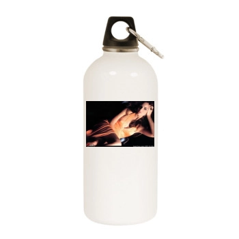 Fernanda Tavares White Water Bottle With Carabiner