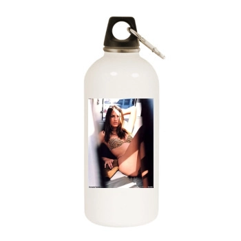 Fernanda Tavares White Water Bottle With Carabiner