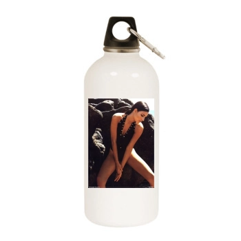 Fernanda Tavares White Water Bottle With Carabiner