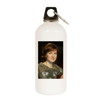 Fiona Bruce White Water Bottle With Carabiner