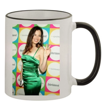 Fran Drescher 11oz Colored Rim & Handle Mug