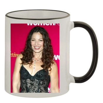 Fran Drescher 11oz Colored Rim & Handle Mug