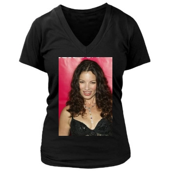 Fran Drescher Women's Deep V-Neck TShirt