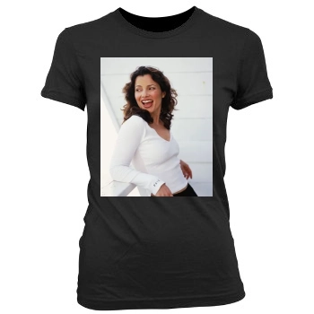 Fran Drescher Women's Junior Cut Crewneck T-Shirt