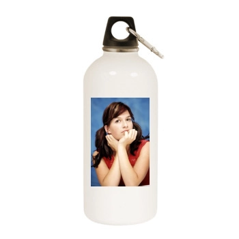 Franka Potente White Water Bottle With Carabiner