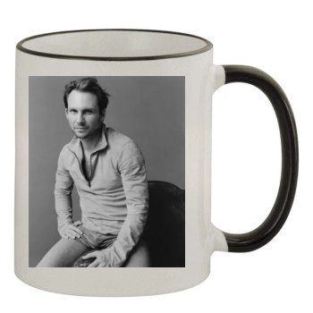 Christian Slater 11oz Colored Rim & Handle Mug