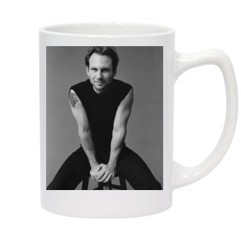 Christian Slater 14oz White Statesman Mug