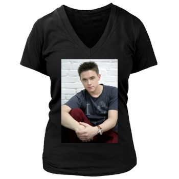 Jesse McCartney Women's Deep V-Neck TShirt