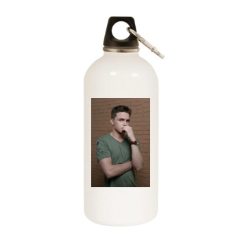 Jesse McCartney White Water Bottle With Carabiner