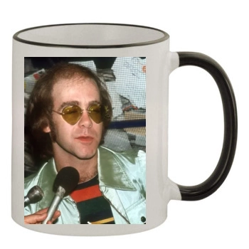 Elton John 11oz Colored Rim & Handle Mug