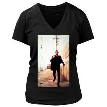 Enrique Iglesias Women's Deep V-Neck TShirt