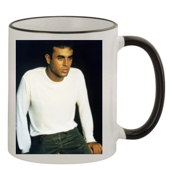 Enrique Iglesias 11oz Colored Rim & Handle Mug