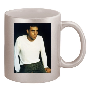 Enrique Iglesias 11oz Metallic Silver Mug