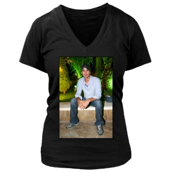 Enrique Iglesias Women's Deep V-Neck TShirt