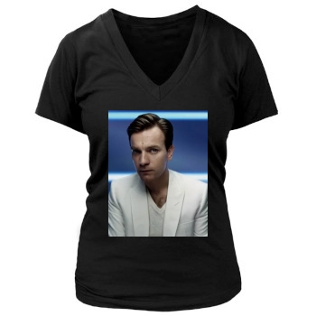 Ewan McGregor Women's Deep V-Neck TShirt