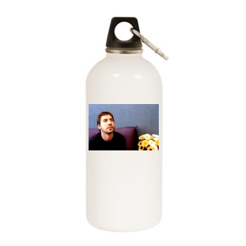 Javier Bardem White Water Bottle With Carabiner