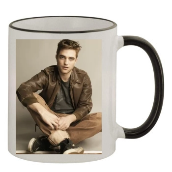 Robert Pattinson 11oz Colored Rim & Handle Mug