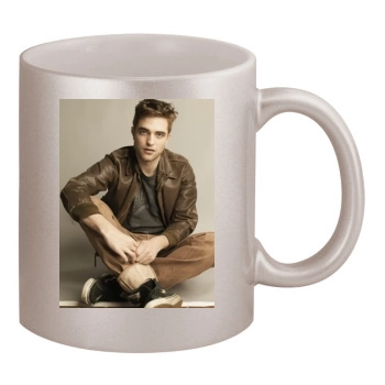 Robert Pattinson 11oz Metallic Silver Mug