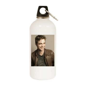 Robert Pattinson White Water Bottle With Carabiner