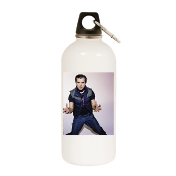 Gavin Rossdale White Water Bottle With Carabiner